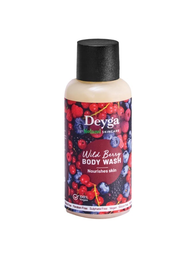 Deyga غسول الجسم بالتوت البري من ديغا | غسول مرطب للجسم | لبشرة أكثر نعومة ونضارة وإشراقًا | خالٍ من الكبريتات والبارابين (50 مل) - Image 1